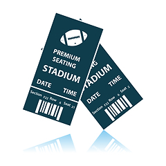 Image showing American Football Tickets Icon