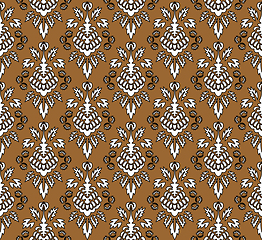 Image showing Damask Seamless Outline Pattern