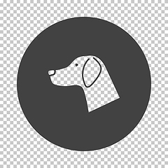 Image showing Dog head icon