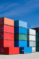 Image showing cargo containers at terminal