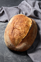 Image showing homemade craft bread on table