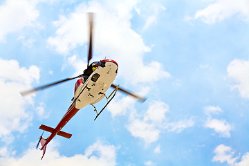 Image showing helicopter with pilot