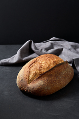 Image showing homemade craft bread on table