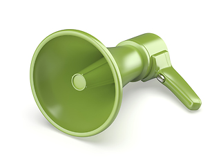 Image showing Green electric megaphone