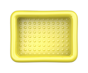 Image showing Yellow inflatable pool