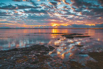 Image showing Tranquil waters and reflections of Jervis Bay