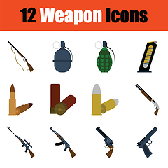 Image showing Set of weapon icons