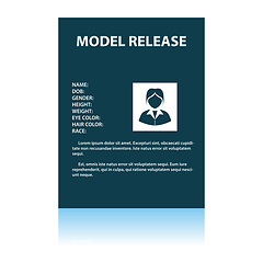 Image showing Icon Of Model Release Document