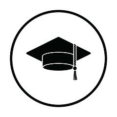 Image showing Graduation cap icon