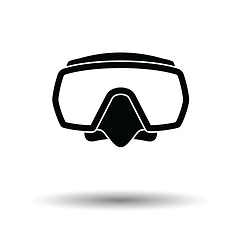 Image showing Icon of scuba mask 