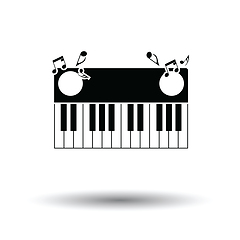 Image showing Piano keyboard icon