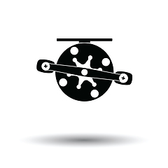 Image showing Icon of Fishing reel 