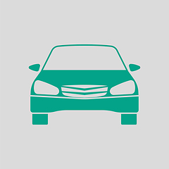 Image showing Sedan Car Icon Front View