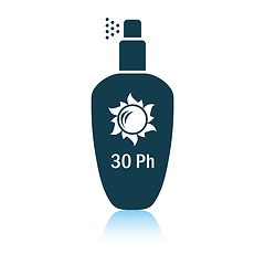 Image showing Sun protection spray icon