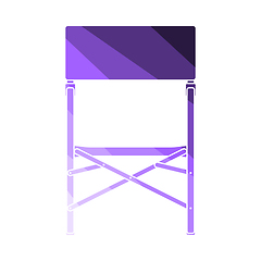 Image showing Icon Of Fishing Folding Chair