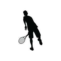 Image showing Tennis silhouette