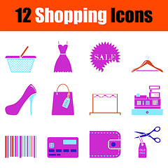 Image showing Set of Shopping Icons