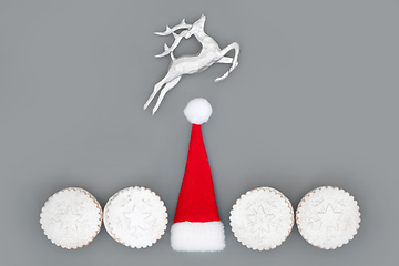 Image showing Traditional Christmas Holiday Festive Symbols 