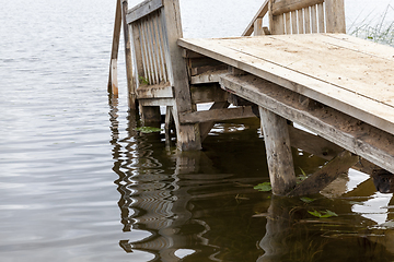 Image showing wooden pier from the planks