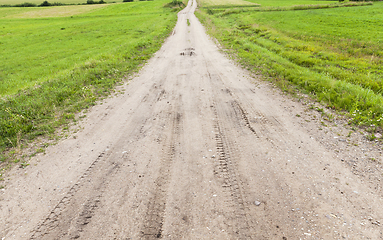 Image showing sandy with gravel road