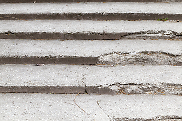 Image showing old reinforced concrete staircase