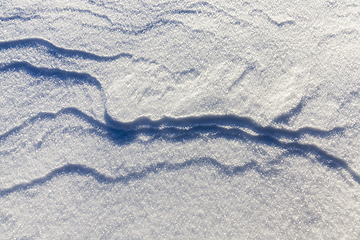 Image showing Winter season white snow