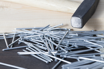 Image showing zinc-coated steel nails