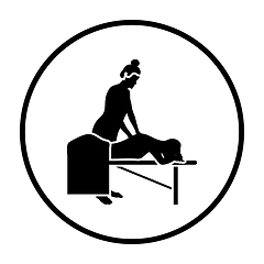 Image showing Woman Massage Icon