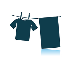 Image showing Drying Linen Icon
