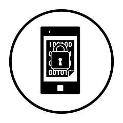 Image showing Mobile Security Icon