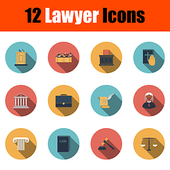 Image showing Lawyer Icon Set