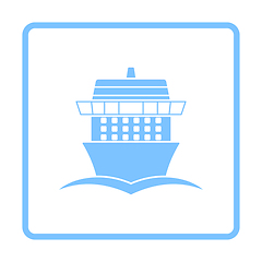 Image showing Cruise Liner Icon Front View