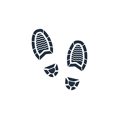 Image showing Man footprint icon