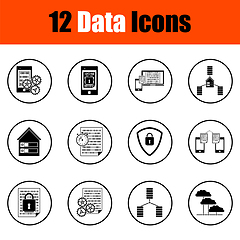 Image showing Data Icons Set