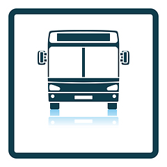 Image showing City bus icon front view