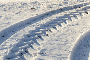 Image showing Road under the snow