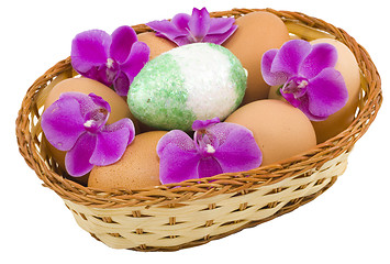 Image showing Colourful Easter Eggs