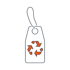 Image showing Tag With Recycle Sign Icon