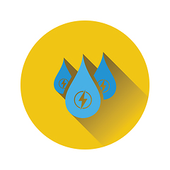 Image showing Hydro energy drops  icon