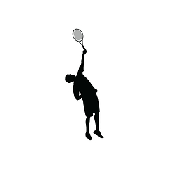 Image showing Tennis silhouette