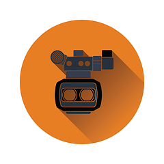 Image showing 3d movie camera icon