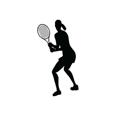 Image showing Tennis silhouette