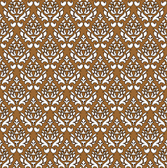 Image showing Damask Seamless Outline Pattern