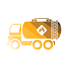 Image showing Fuel tank truck icon