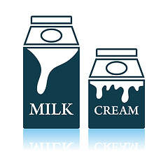 Image showing Milk And Cream Container Icon