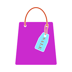 Image showing Shopping Bag With Sale Tag Icon