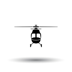 Image showing Helicopter icon front view