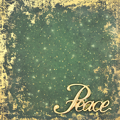 Image showing Peace on Earth Christmas Goodwill Blessing Background