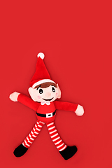 Image showing Christmas Elf Toy Santa Helper Tree Decoration