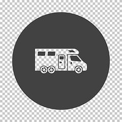 Image showing Camping family caravan  icon